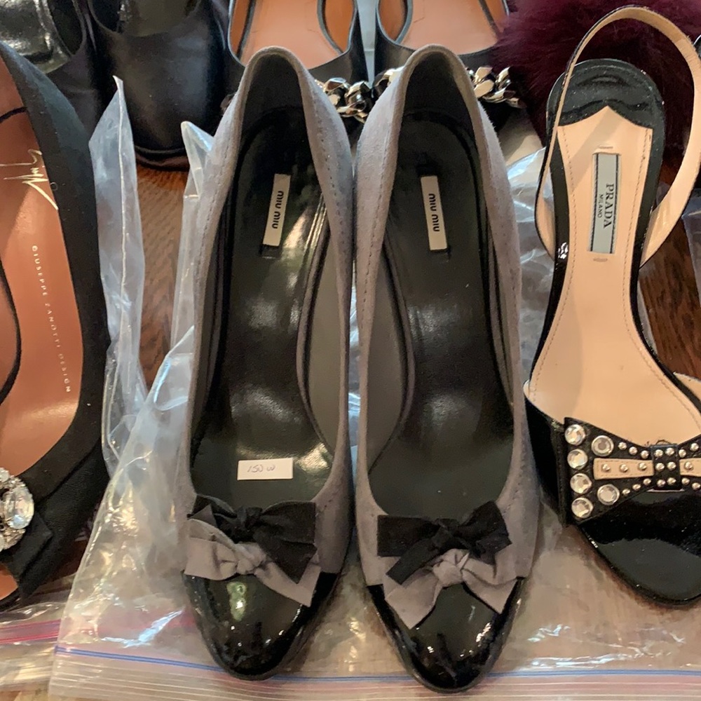 Miu Miu suede designer shoes
